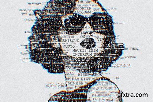 Typo Portrait - Typographic Text Portrait Effect A32CA7C