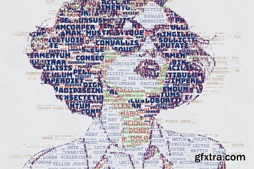 Typo Portrait - Typographic Text Portrait Effect A32CA7C