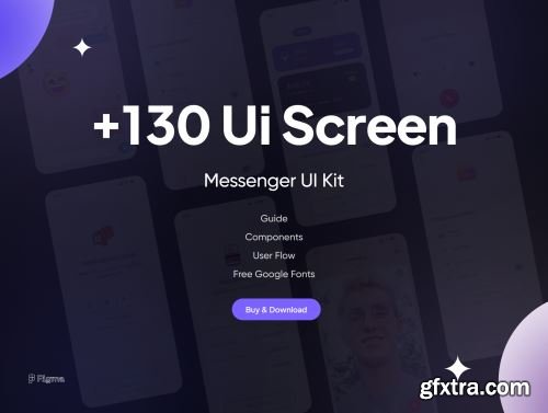 Messenger Mobile and Desktop App UI Kit Ui8.net