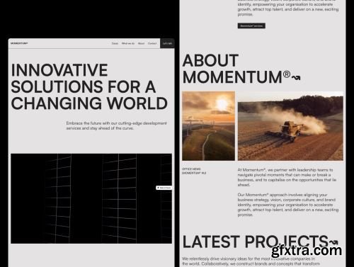 MOMENTUM - Agency Website Template for Framer Ui8.net
