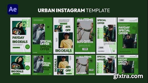 Videohive Urban Sale Instagram Template Post & Reels 47456495