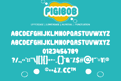 Pigibob - Bubble Style Font