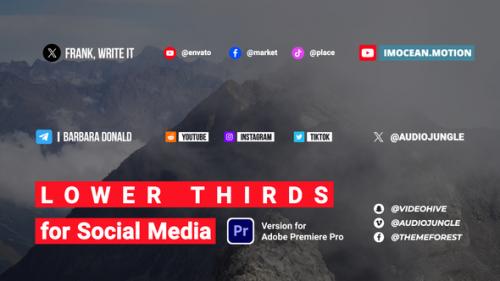 Videohive - Lower Thirds for Social Media - 48472621 - 48472621