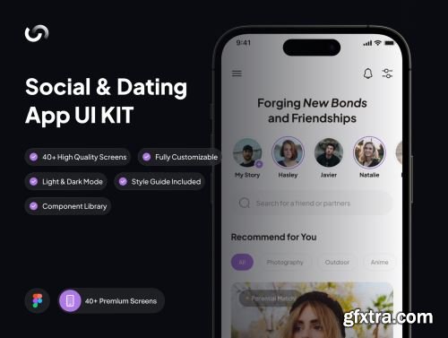 Heact – Dating Apps UI Kit Ui8.net