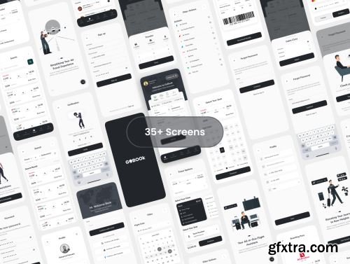 GoBook –Flight Booking UI Kit Ui8.net