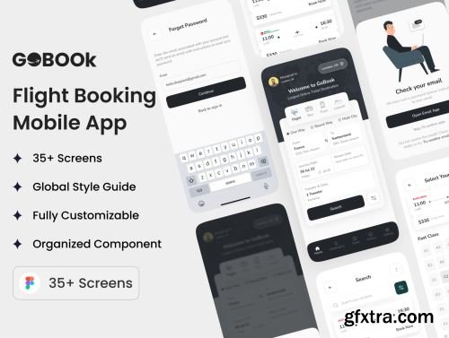 GoBook –Flight Booking UI Kit Ui8.net