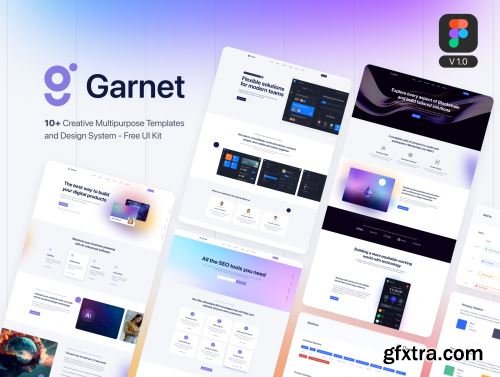 Garnet - Creative Figma Template and UI Kit V1.0 Ui8.net