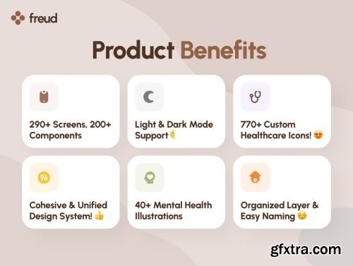 freud UI Kit: AI Mental Health App Ui8.net