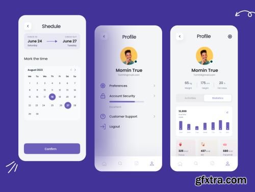 fitflo - Fitness App UI Kit Ui8.net