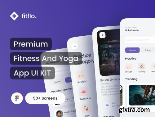 fitflo - Fitness App UI Kit Ui8.net