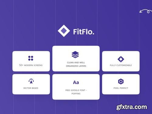 fitflo - Fitness App UI Kit Ui8.net