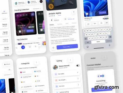 OpenArt-NFT\'s Mobile UI Kit Ui8.net