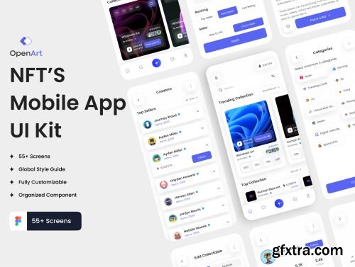 OpenArt-NFT\'s Mobile UI Kit Ui8.net