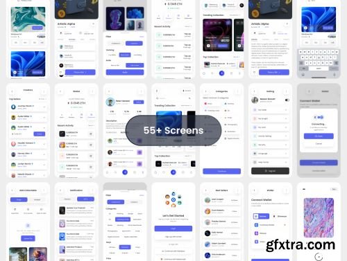 OpenArt-NFT\'s Mobile UI Kit Ui8.net