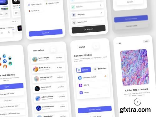 OpenArt-NFT\'s Mobile UI Kit Ui8.net