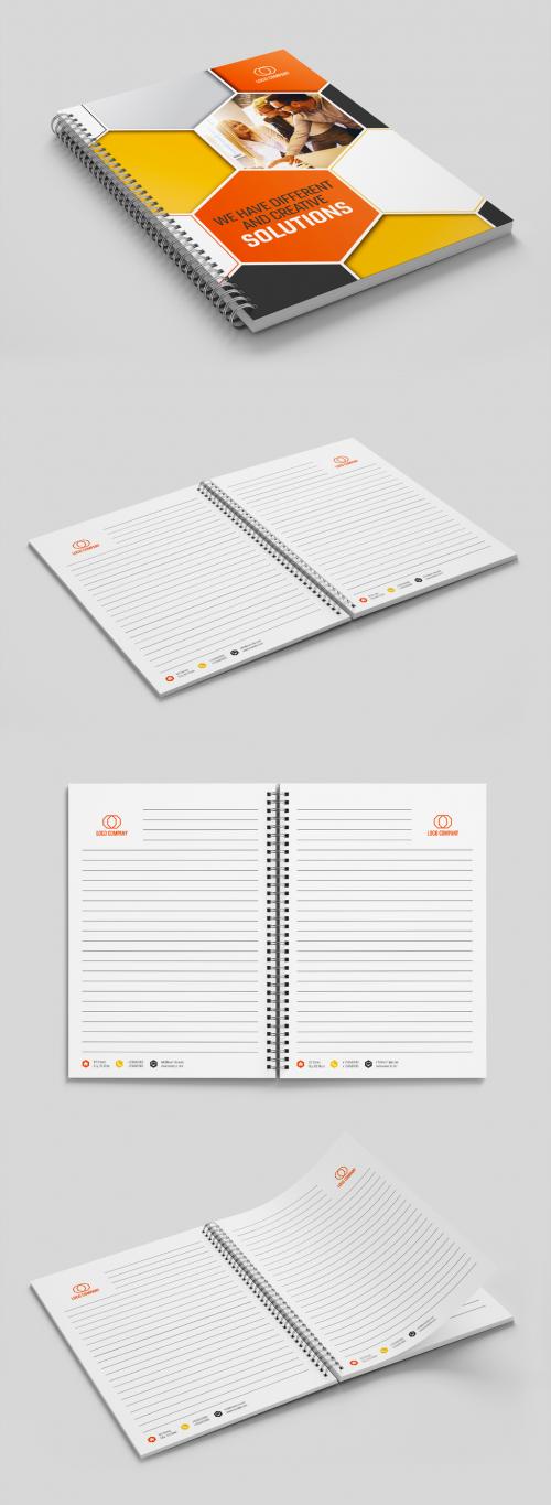 Orange and Yellow Branded Notebook Layout - 201931014