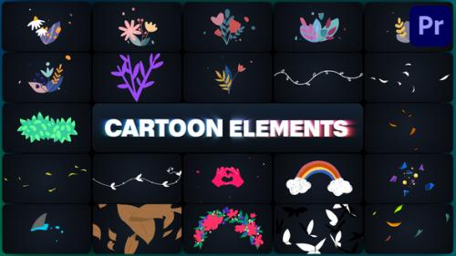 Videohive - Cartoon Elements for Premiere Pro - 48474872 - 48474872