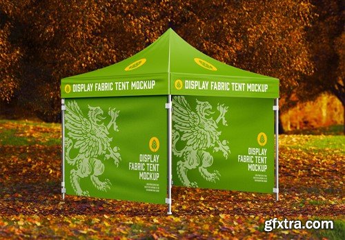 Fabric Display Tent Mockup W86G7C2