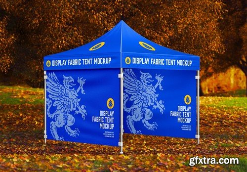 Fabric Display Tent Mockup W86G7C2