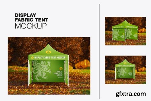 Fabric Display Tent Mockup W86G7C2