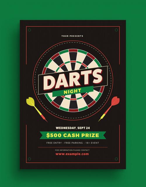 Darts Night Flyer Layout - 202098531