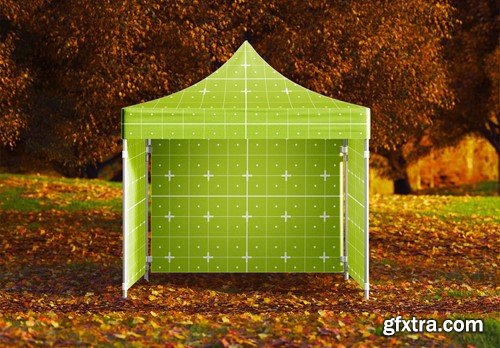 Fabric Display Tent Mockup W86G7C2