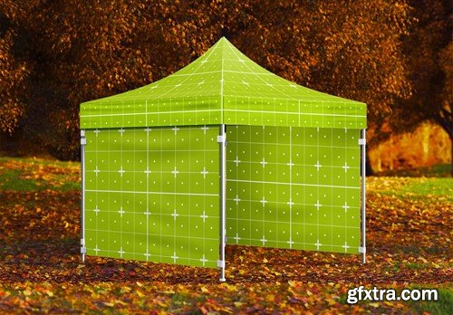 Fabric Display Tent Mockup W86G7C2