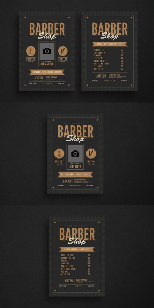 Barbershop Flyer Layout - 202098555