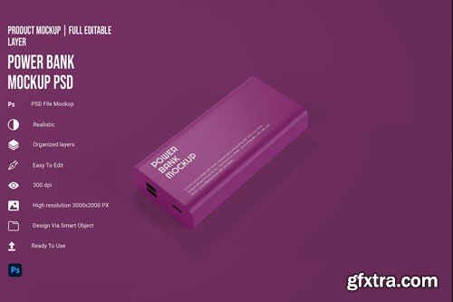 Power Bank PSD Mockup 84LCKXP