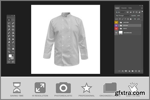 Chef Uniform Mockup ETHQFLH