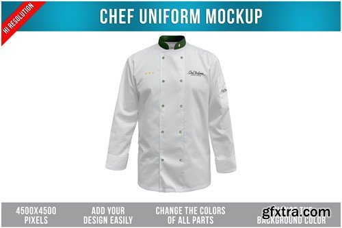 Chef Uniform Mockup ETHQFLH