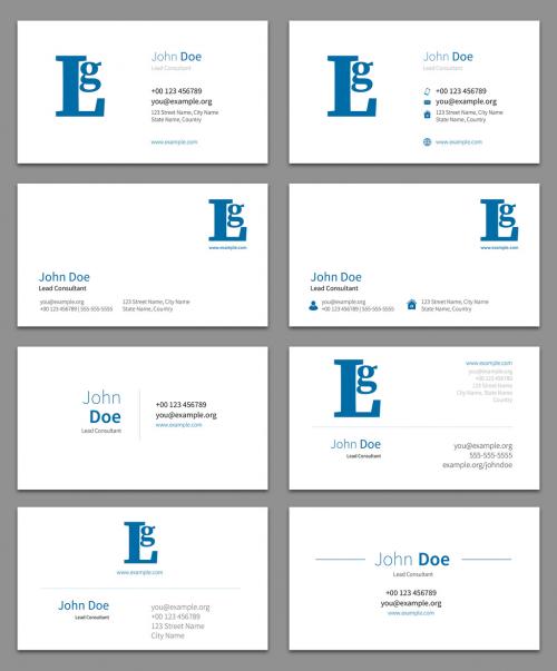 6 Business Card Layouts - 203456502