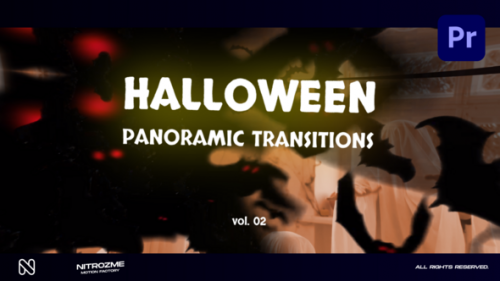 Videohive - Halloween Panoramic Transitions Vol. 02 for Premiere Pro - 48475060 - 48475060