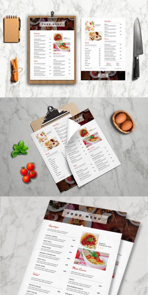 Minimalist Menu Layout - 203595896