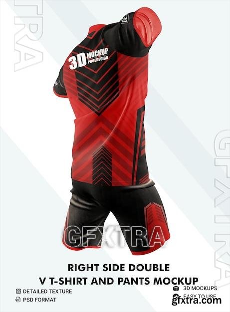 Psd soccer kit mockup