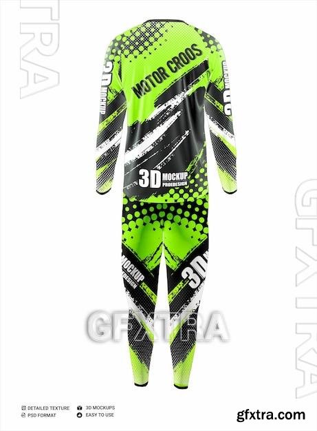 Motocross pants jersey mockup