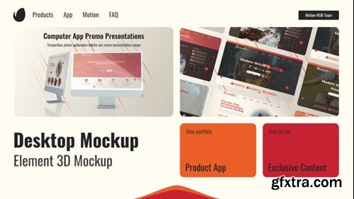 Videohive Web Promo Desktop Mockup 47741284