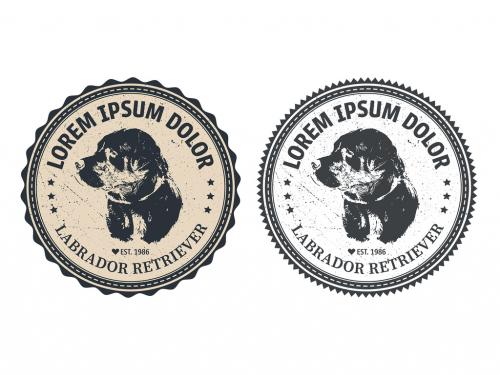 2 Dog Badge Layouts - 204945663