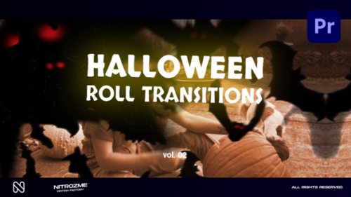 Videohive - Halloween Roll Transitions Vol. 02 for Premiere Pro - 48475242 - 48475242