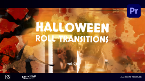 Videohive - Halloween Roll Transitions Vol. 03 for Premiere Pro - 48475260 - 48475260