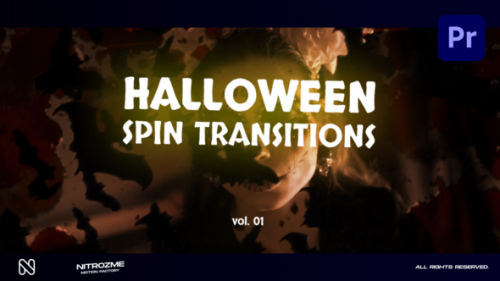 Videohive - Halloween Spin Transitions Vol. 01 for Premiere Pro - 48475276 - 48475276