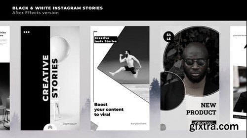 Videohive Black & White Stories 47114426