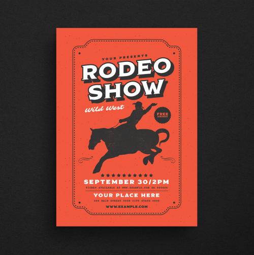 Rodeo Event Flyer Layout - 206257208