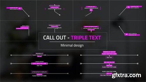 Videohive Triple Text Call - Outs 39896377