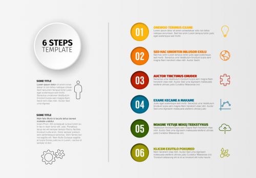 Six Step Infographic Layout - 206528683