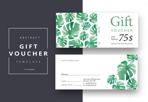 Abstract Gift Voucher Layout - 207324993