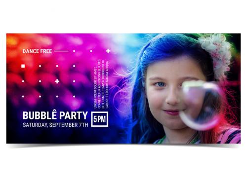 Colorful Gradient Event Flyer with Photograph - 208112024