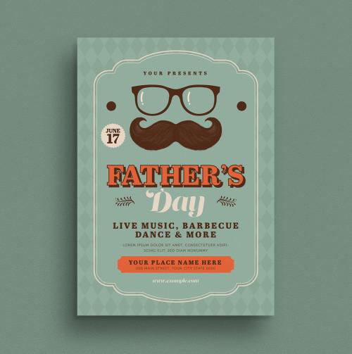 Father's Day Flyer Layout - 208808736