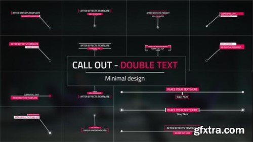 Videohive Double Text Call - Outs 39850167