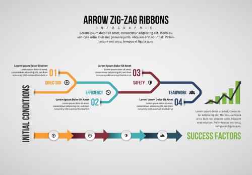 Arrow Line Infographic - 208830400